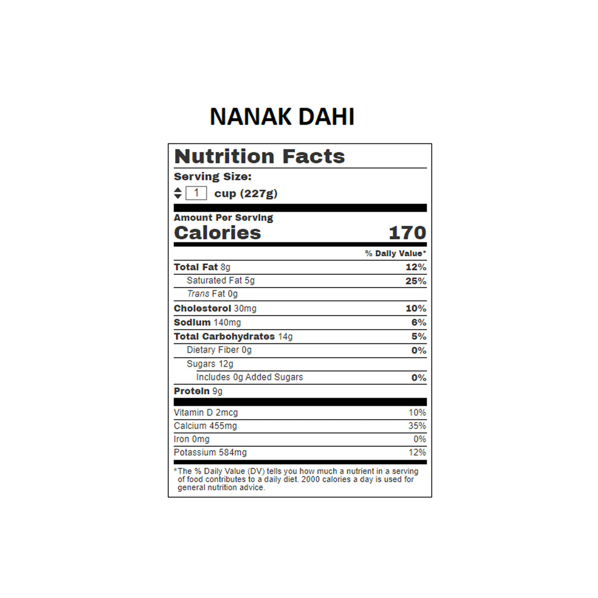 NANAK DAHI GELATIN FREE