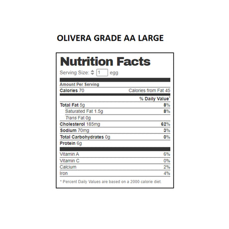 OLIVERA GRADE AA 18pcs