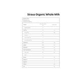 STRAUS ORG WHOLE MILK - 1 GALLON