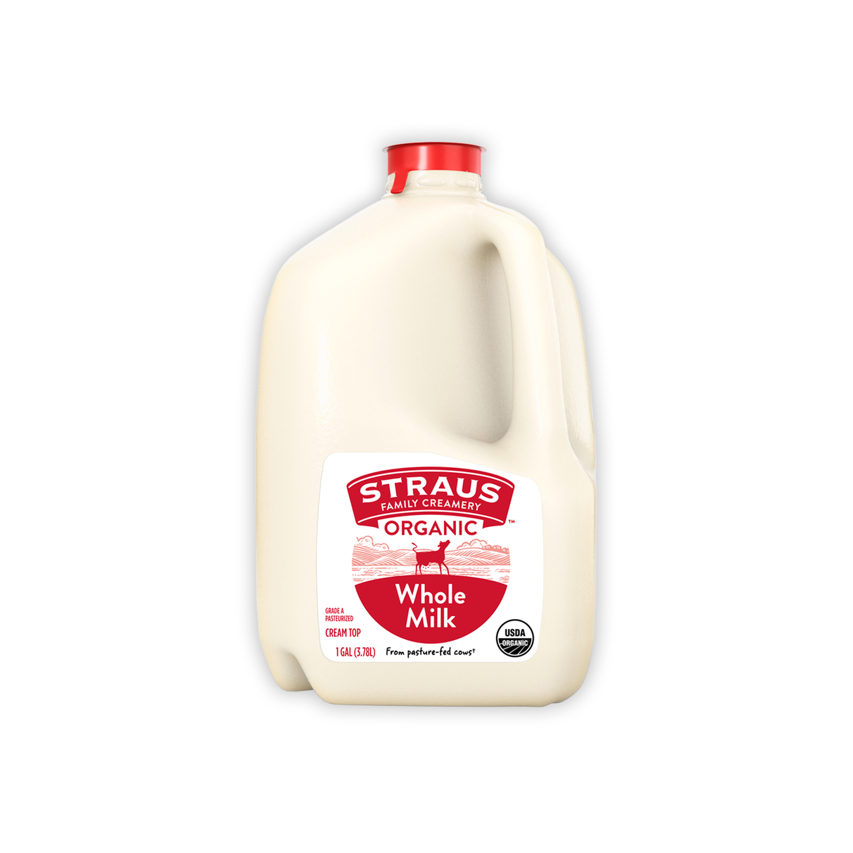 STRAUS ORG WHOLE MILK - 1 GALLON